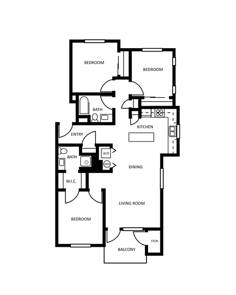 3 bed 2 bath at Harper Ridge Apartments, Meridian, ID, 83642